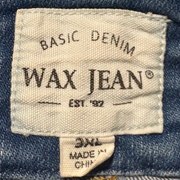 Wax Jean Denim Stretch Button-Up Overall Dress Size 3X - Picture 8 of 10